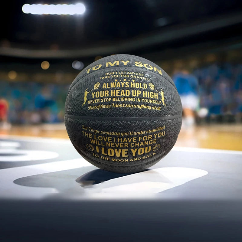 Engraved Basketball (Black)