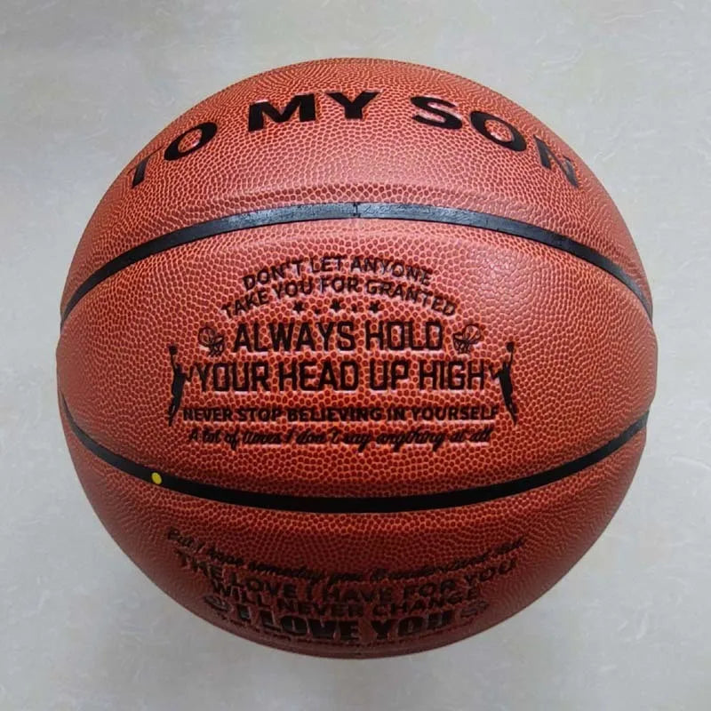 Engraved Basketball (Brown)