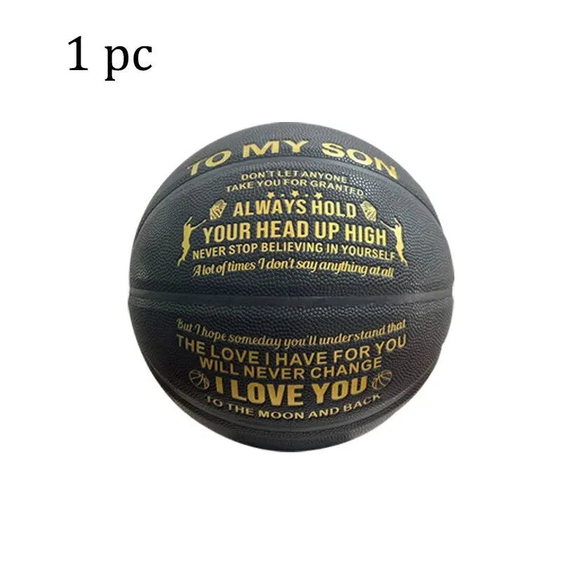 Engraved Basketball (Black)