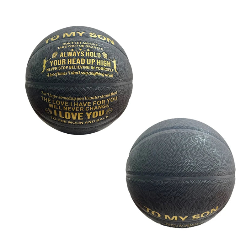 Engraved Basketball (Black)