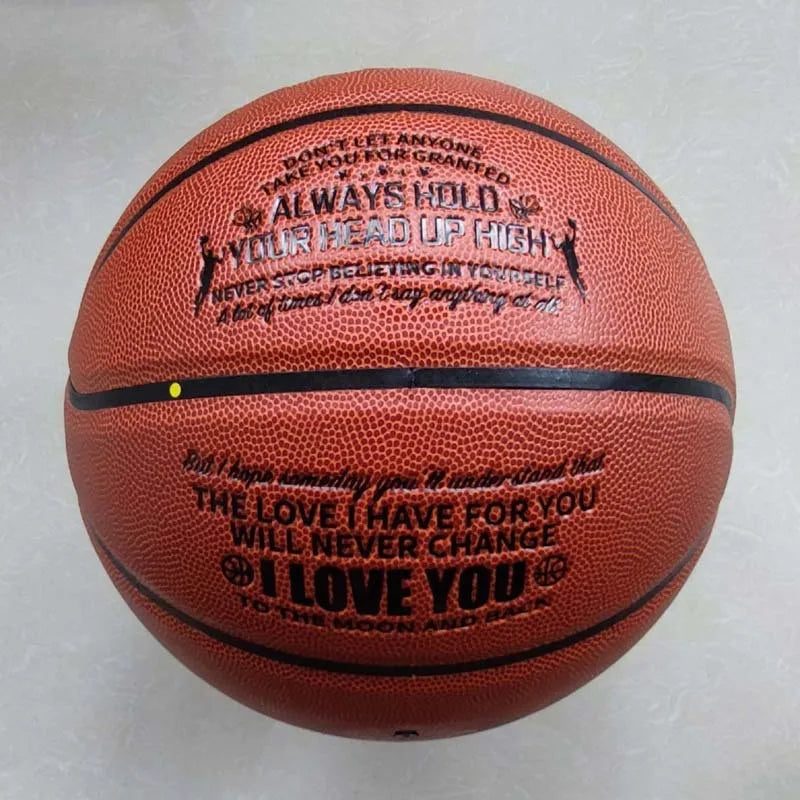 Engraved Basketball (Brown)