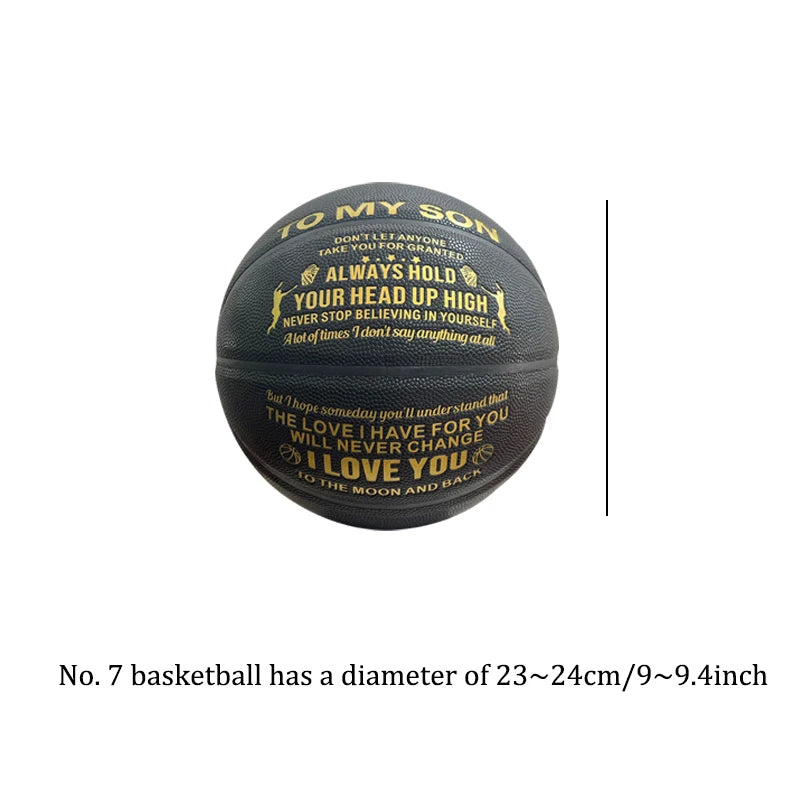 Engraved Basketball (Black)