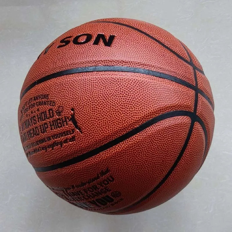 Engraved Basketball (Brown)